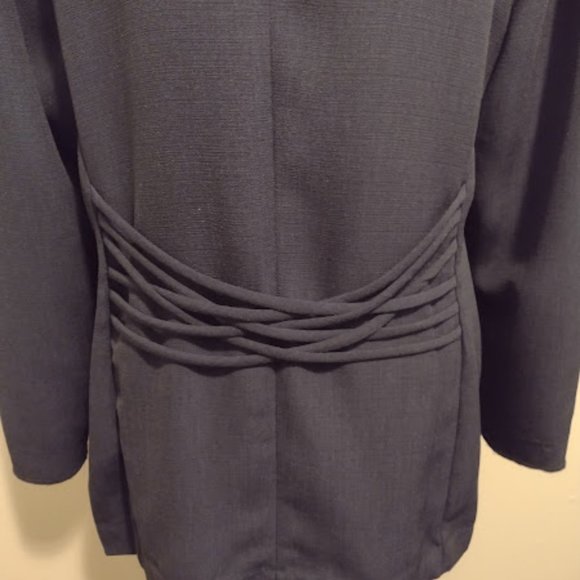 Dani Max Petite, 2pc Navy-Blue, Pant Suit, Size-14, No Hem, Dry Cleaned - Picture 5 of 7